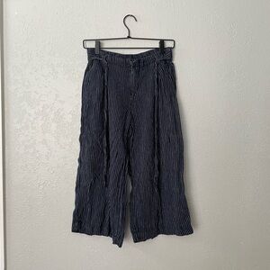Gap striped wide leg pants